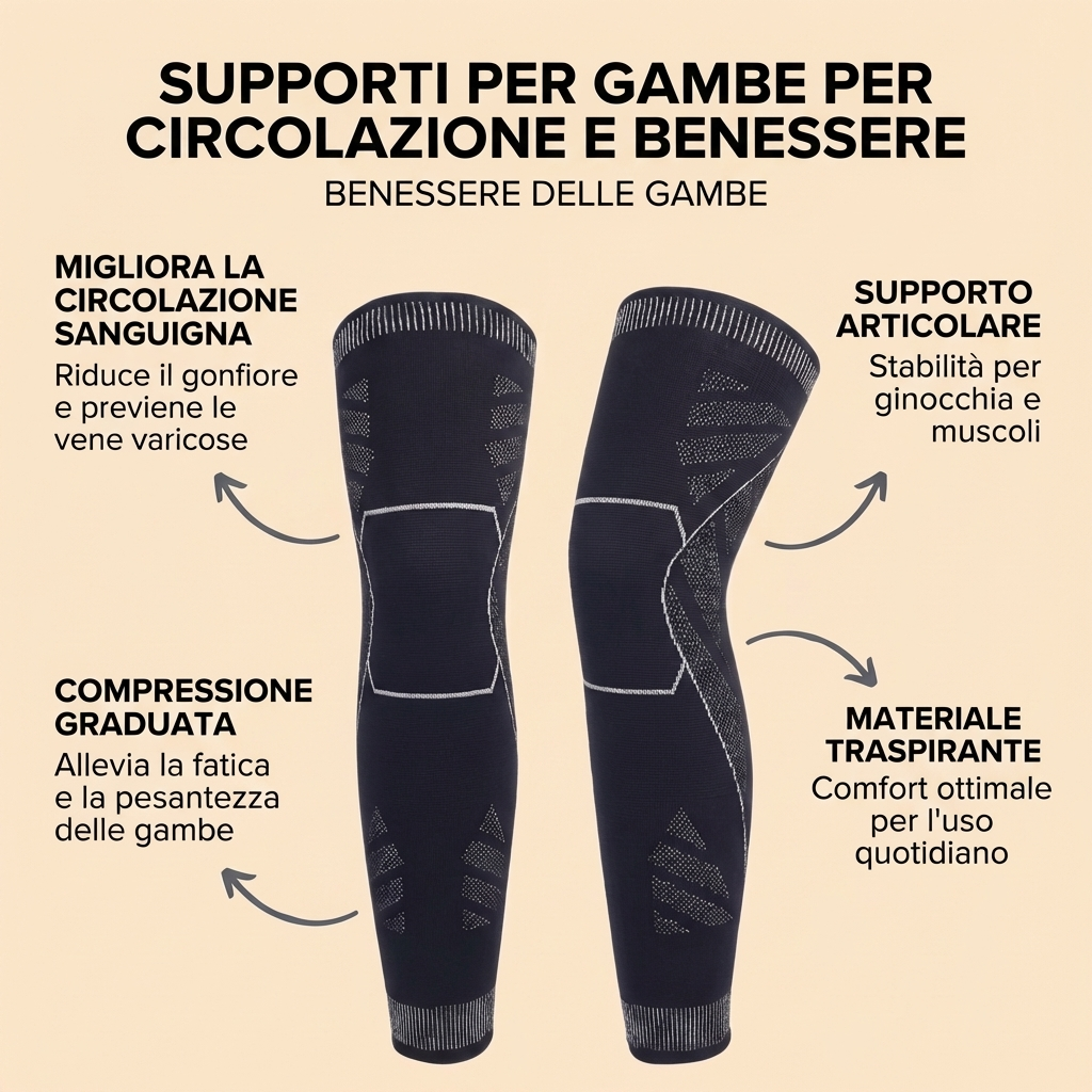 Zenitiva™ FlexSupport – Supporto Intelligente per Gambe e Ginocchia