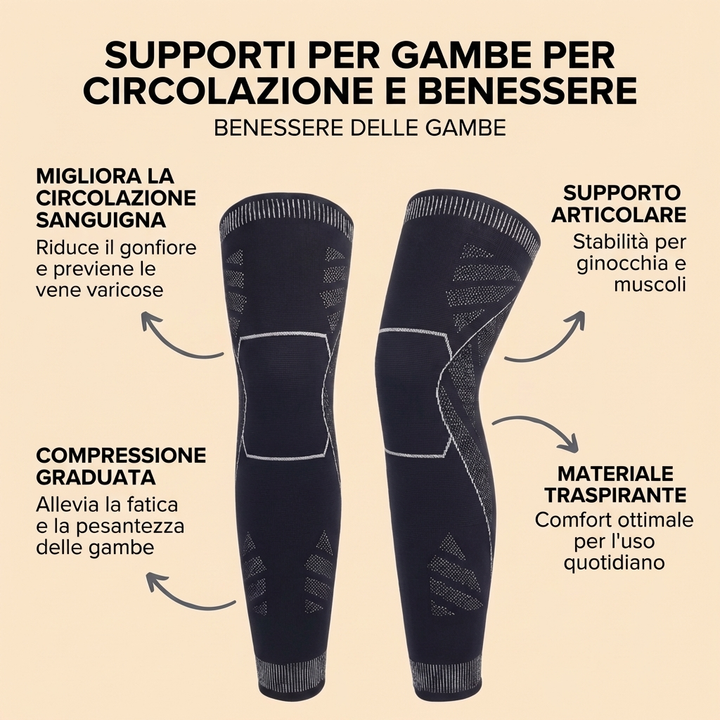 Zenitiva™ FlexSupport – Supporto Intelligente per Gambe e Ginocchia